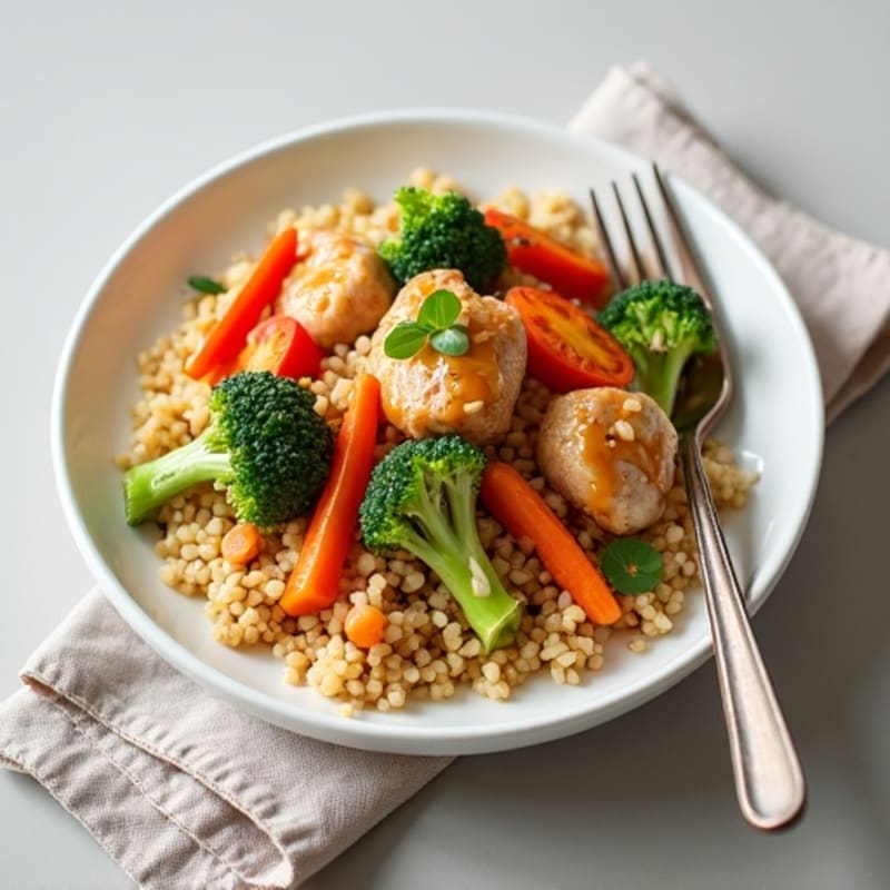 Cauliflower Rice Chicken Stir-Fry