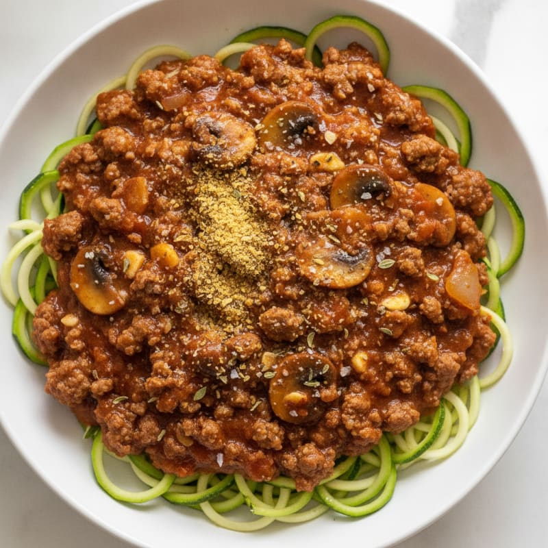 Savory Beef and Mushroom Bolognese