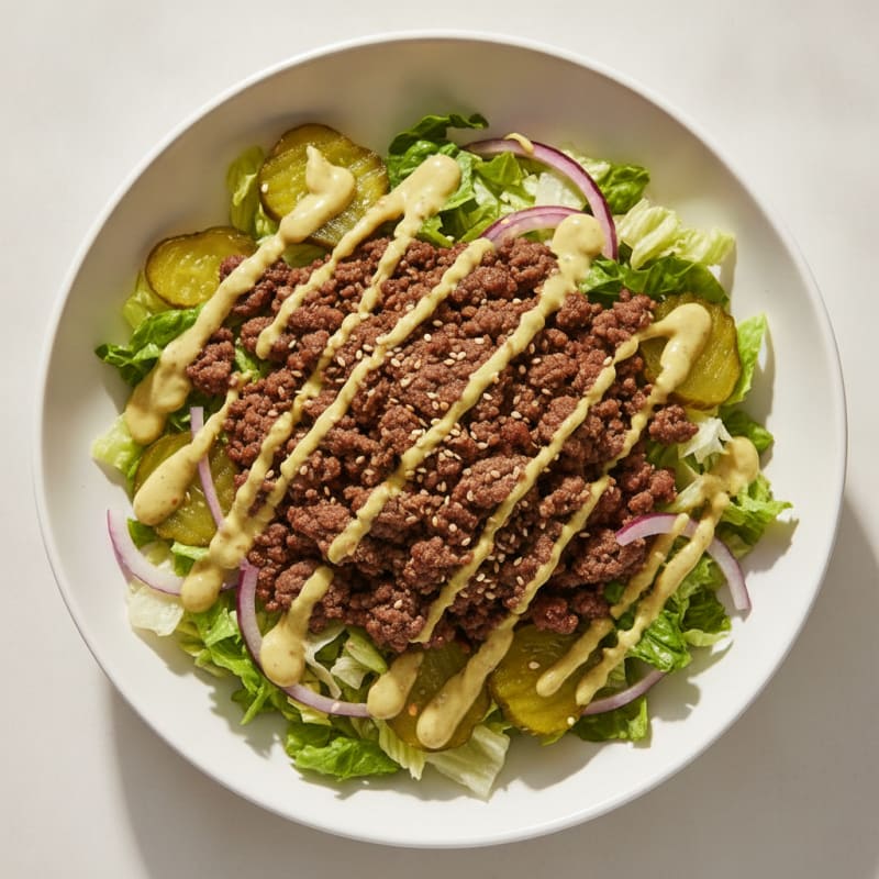 Big Mac Style Burger Bowl