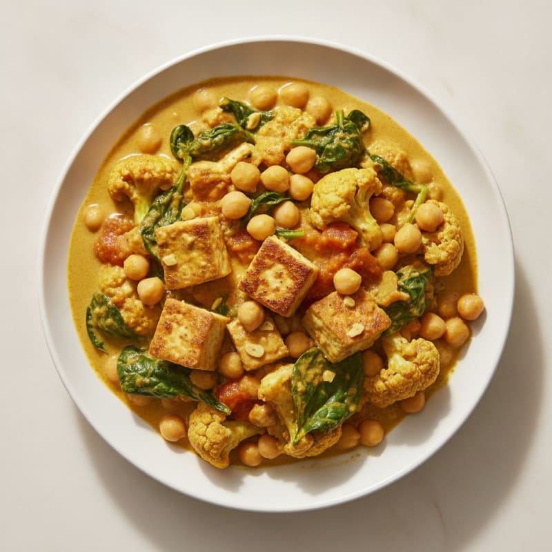 Roasted Vegetable and Chickpea Curry