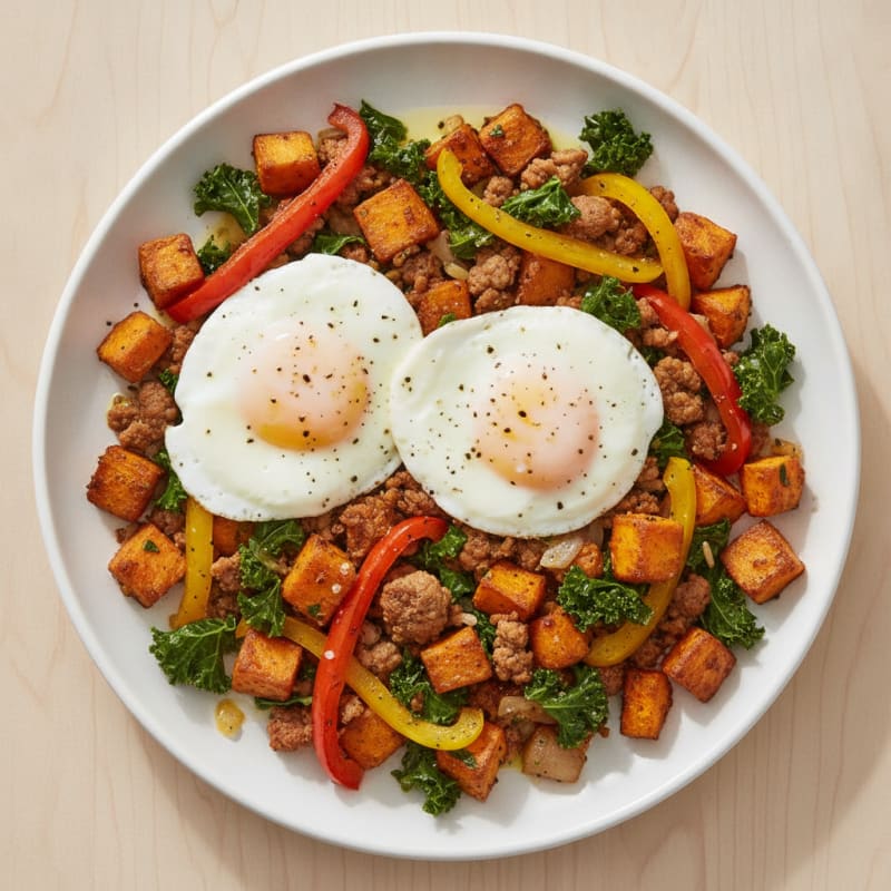 Sweet Potato & Veggie Breakfast Hash