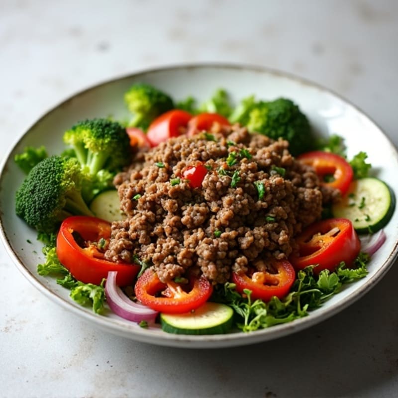 Savory Ground Beef and Vegetable Skillet