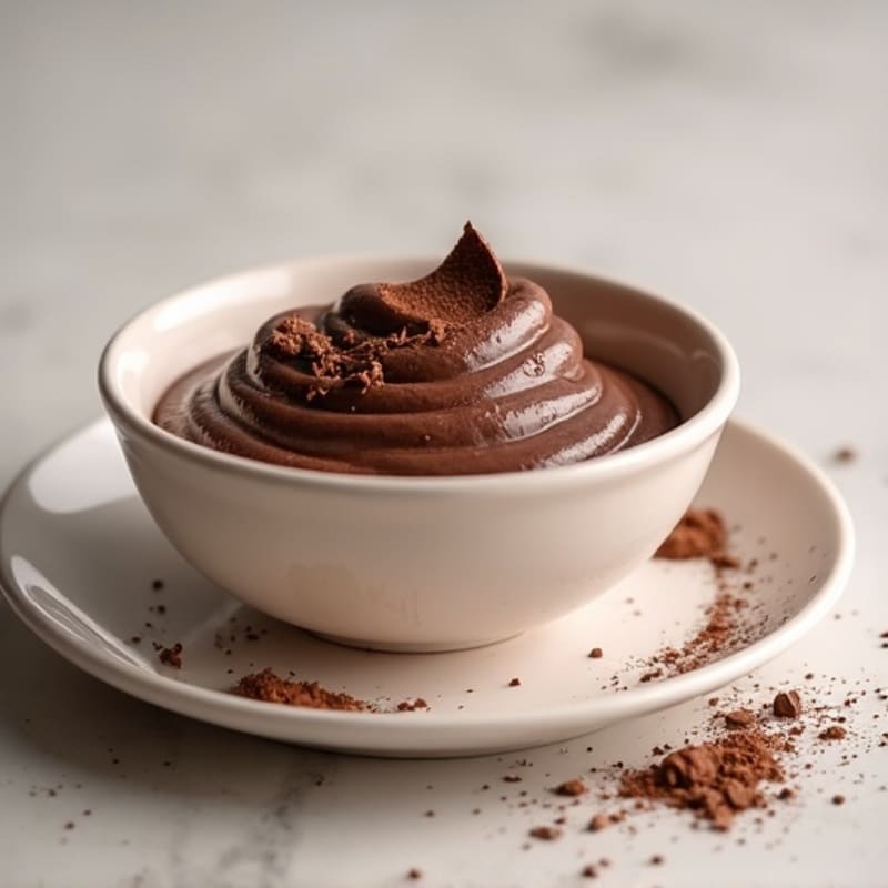 Silky Chocolate Protein Pudding with Greek Yogurt