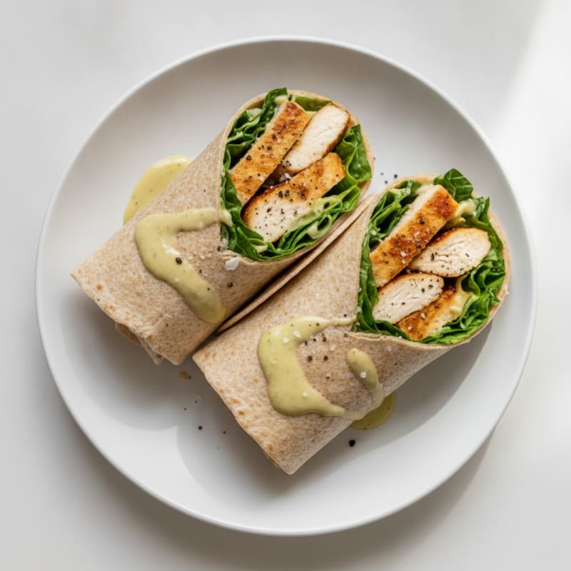 Chicken Caesar Salad Wraps