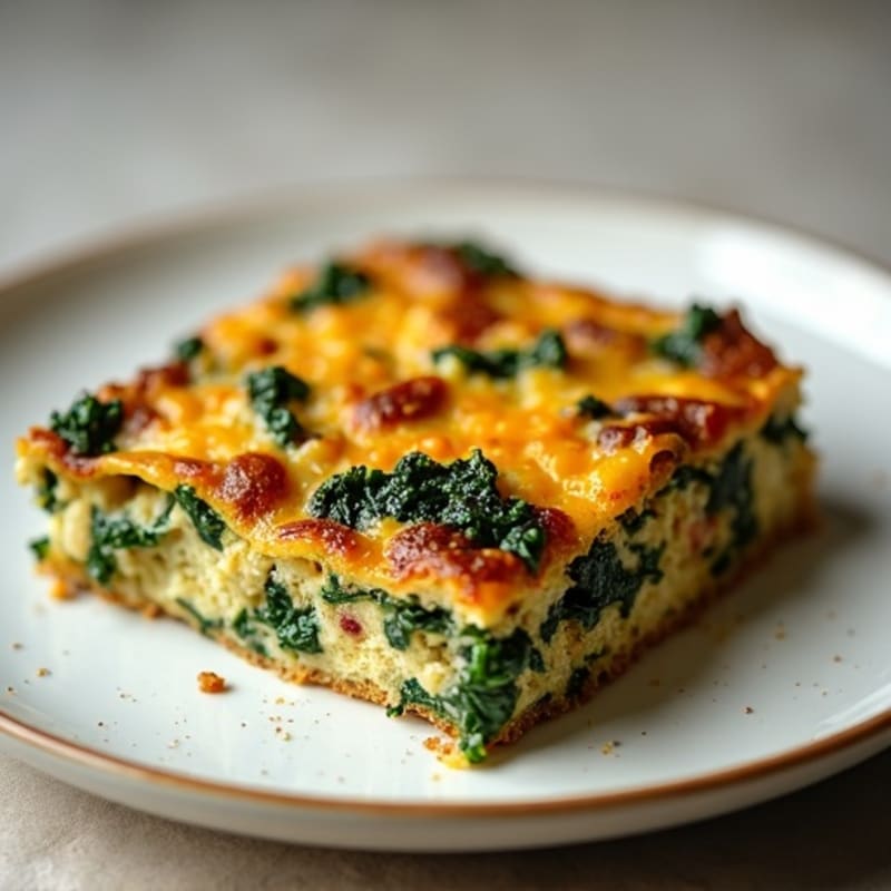 Hearty Sausage and Kale Breakfast Strata