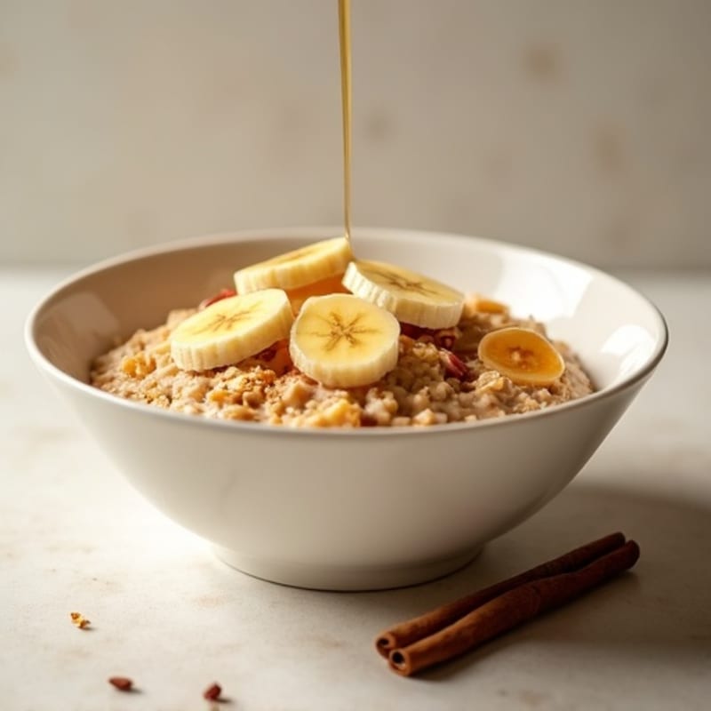 Caramelized Banana Protein Oatmeal