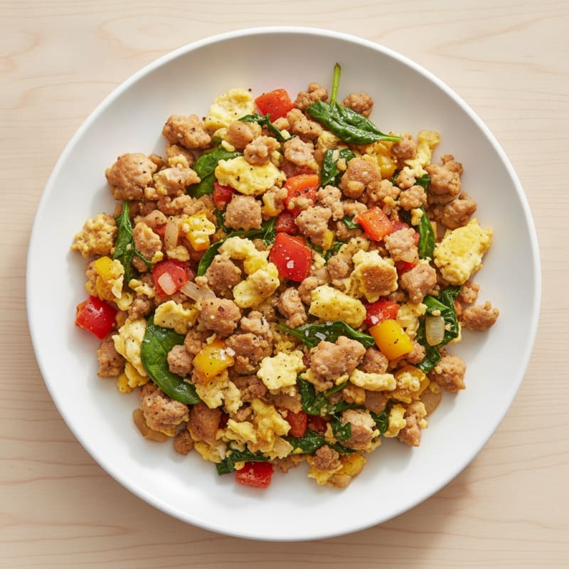 Turkey Sausage and Egg Scramble