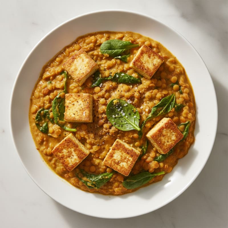 Lentil and Vegetable Curry Bowl