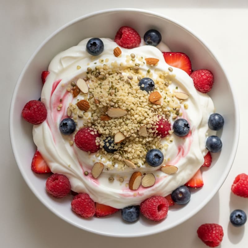 Creamy Greek Yogurt Berry Protein Parfait