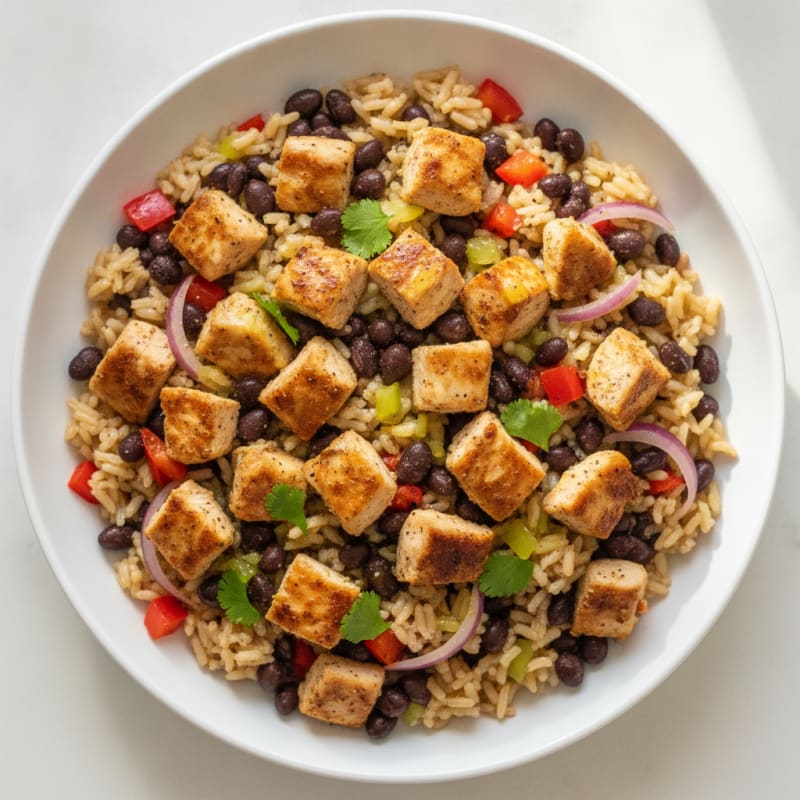 Chicken and Black Bean Rice Bowl