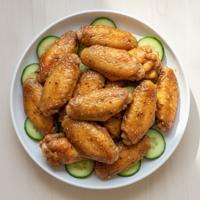 Honey-Garlic Baked Chicken Wings