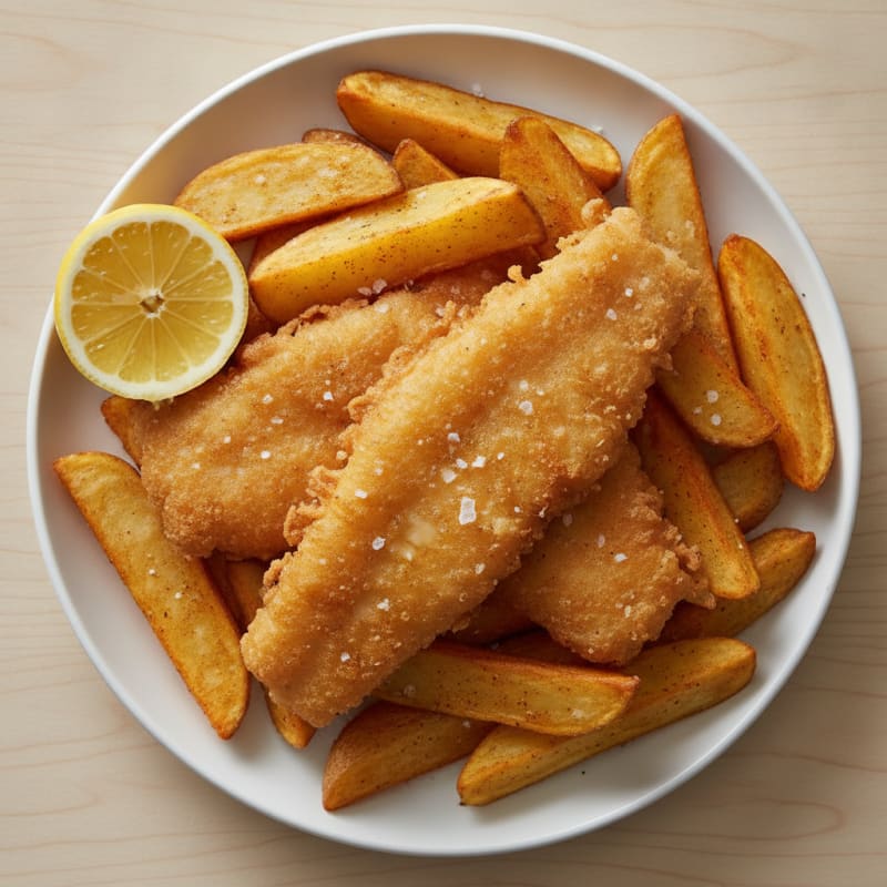 Beer-Battered Fish and Chips