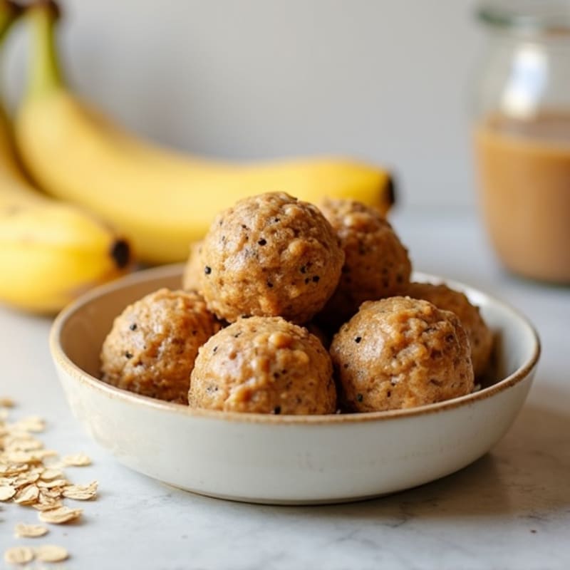 Creamy Almond Butter Banana Energy Bites