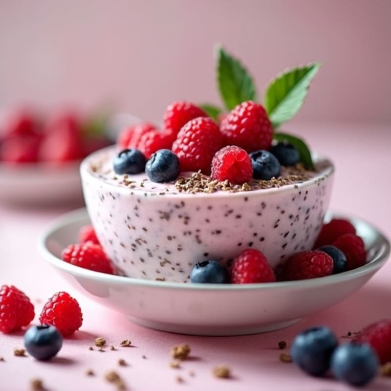 Creamy Berry Chia Pudding