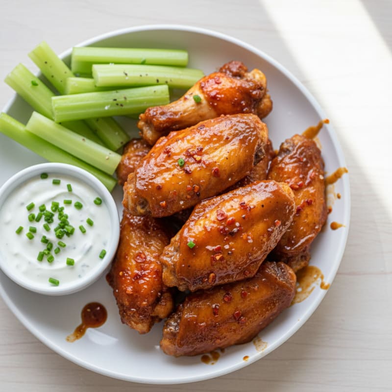 Crispy Chipotle BBQ Chicken Wings