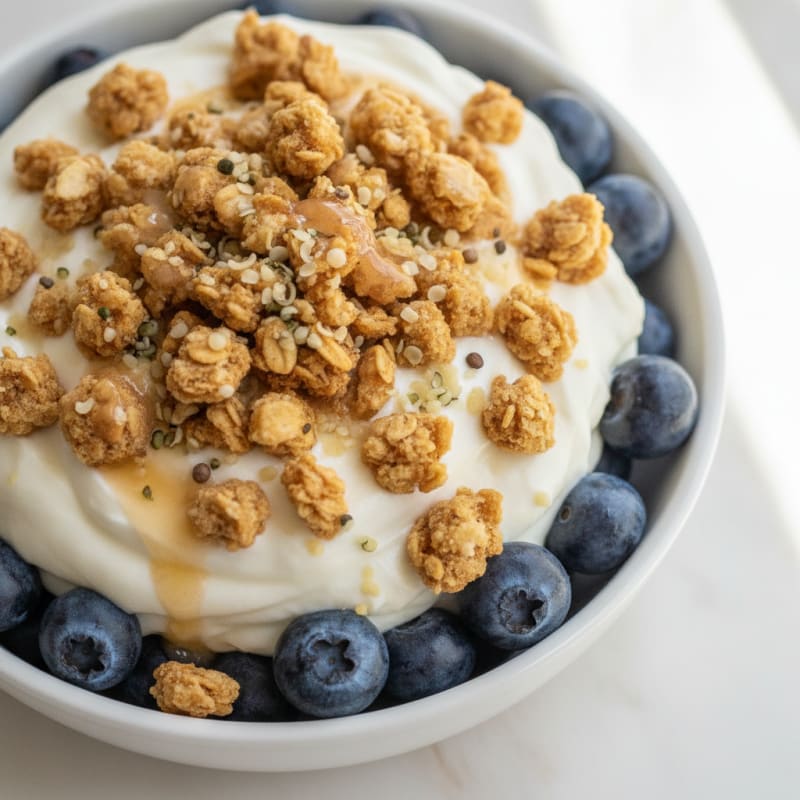 Creamy Greek Yogurt Parfait with Protein Granola