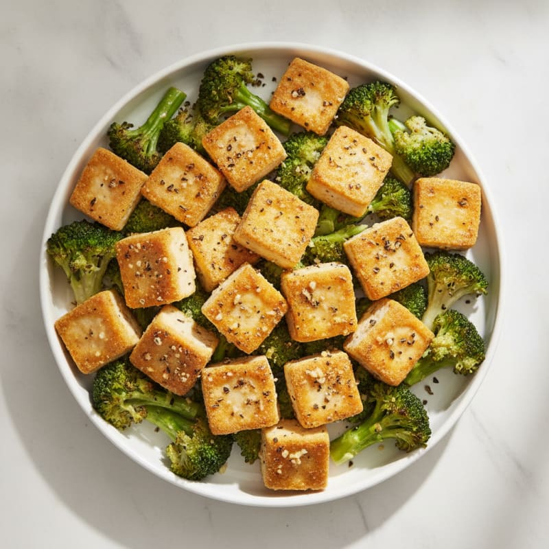Garlic-Herb Baked Tofu