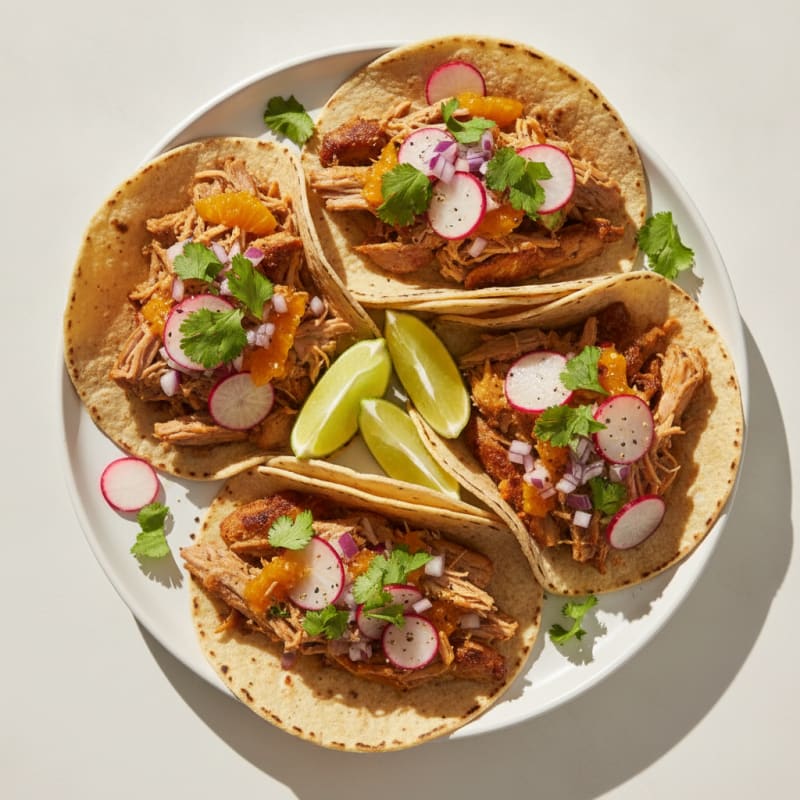 Slow-Cooked Pork Carnitas Tacos