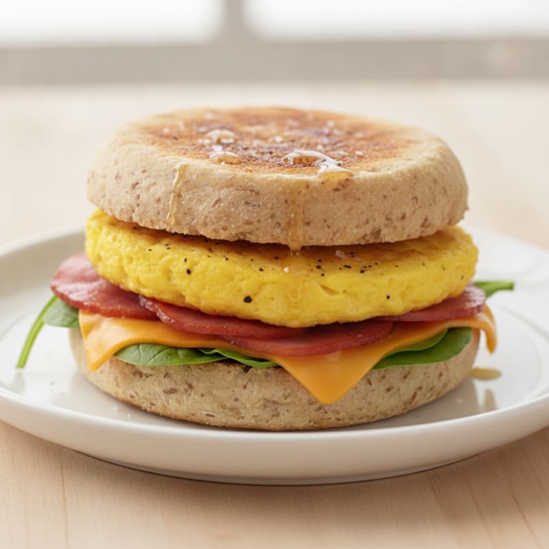 Savory Egg English Muffin Sandwich