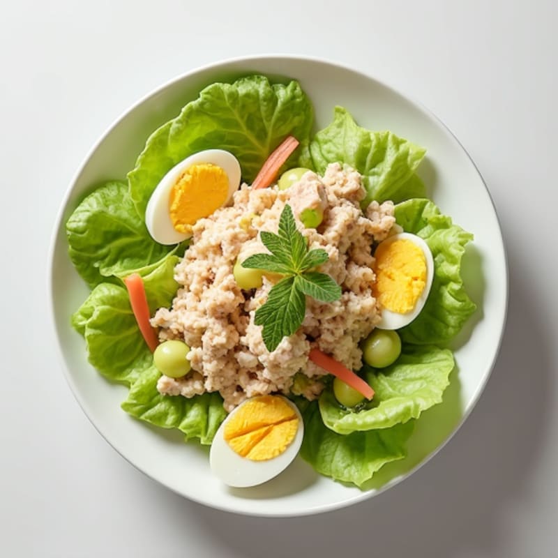 Tuna Salad with Celery and Hard-Boiled Eggs