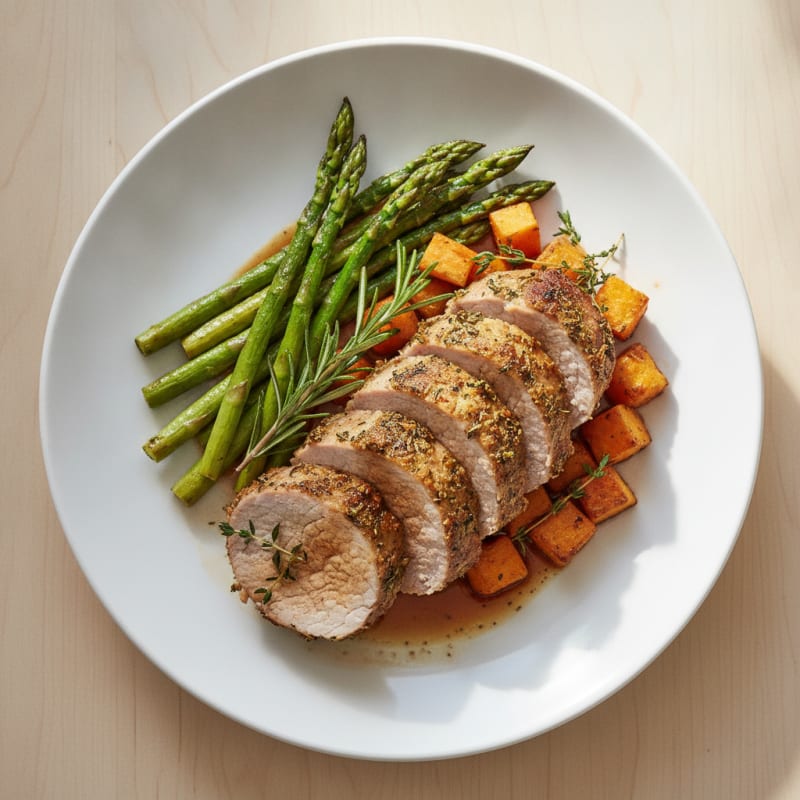 Roasted Pork Tenderloin with Herbs