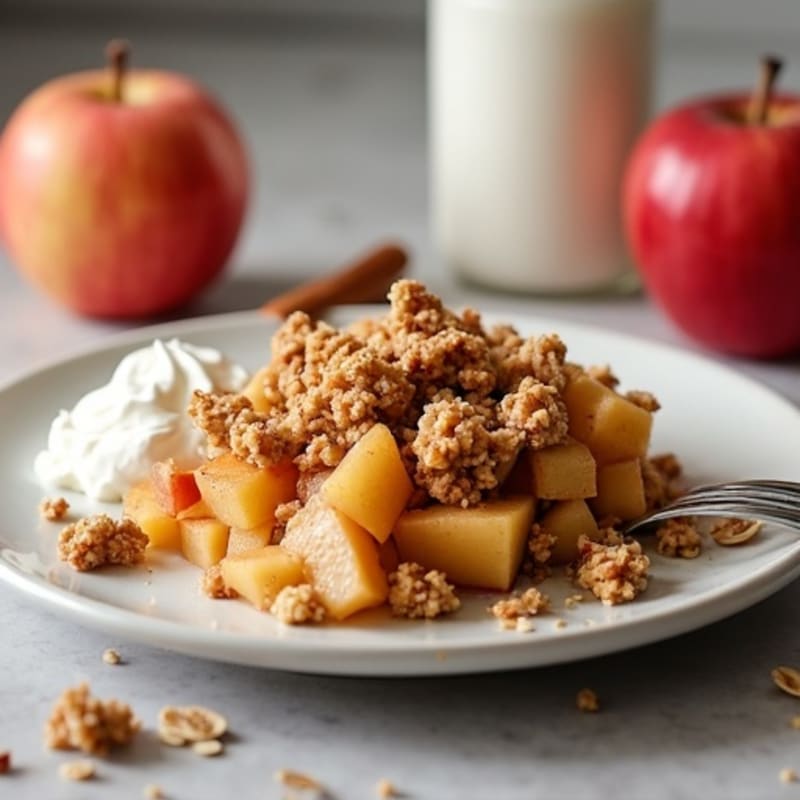 Cinnamon-Spiced Apple Oat Crumble