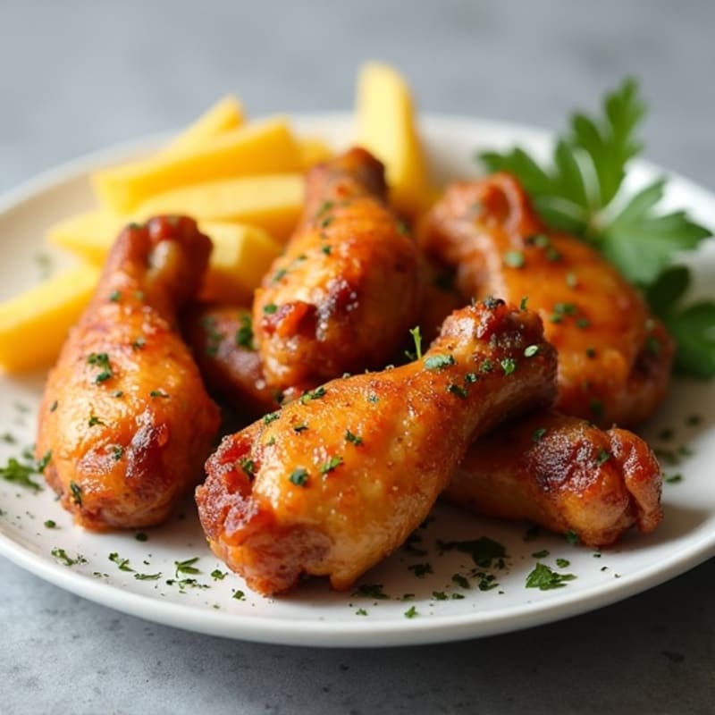 Crispy Baked Garlic-Herb Wings