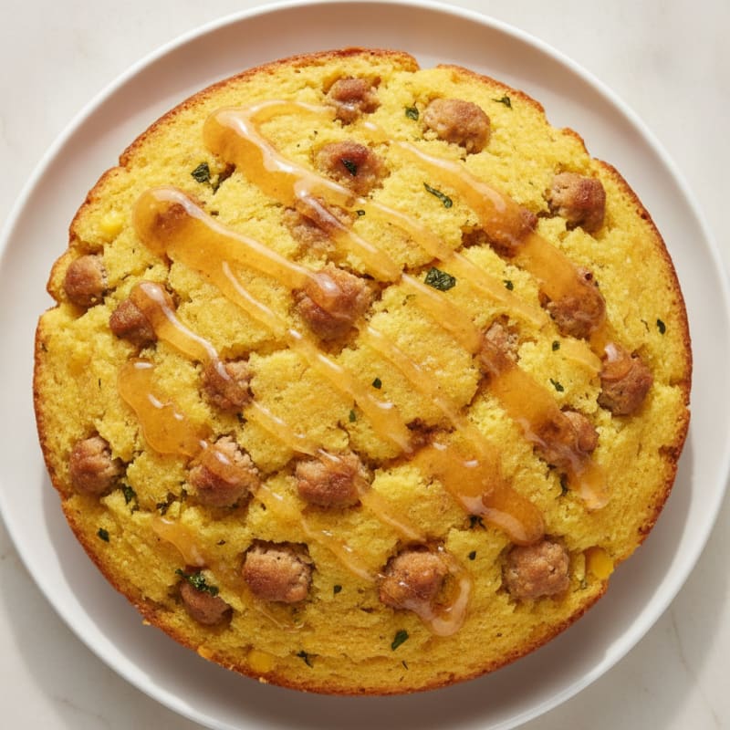 Skillet Cornbread with Honey Butter