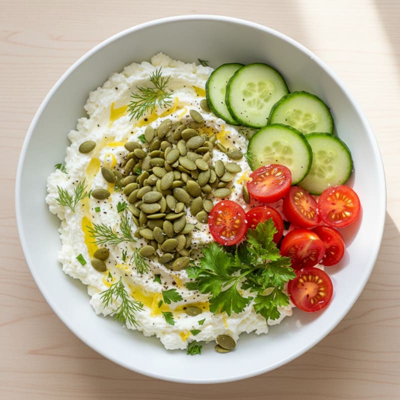 Lemon-Herb Cottage Cheese Bowl