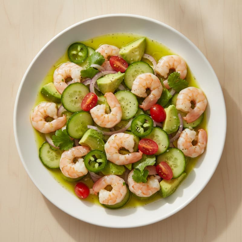 Zesty Shrimp Avocado Ceviche
