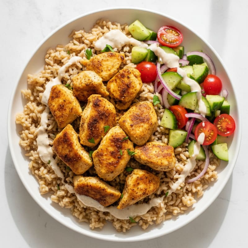 Chicken Shawarma Rice Bowl