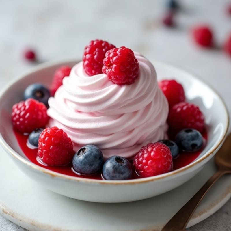 Silky Greek Yogurt Protein Mousse with Berries