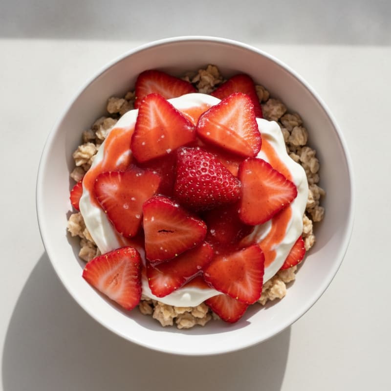 Strawberry Shortcake Overnight Oats