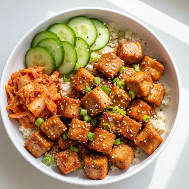 Spicy Gochujang Pork Belly Bowl