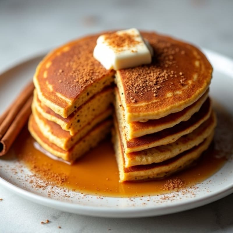 Cinnamon-Spiced Pumpkin Protein Pancakes