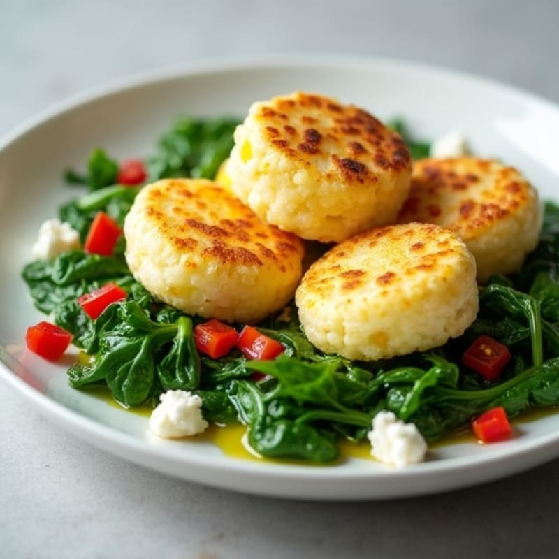 Fluffy Egg White Bites with Spinach and Feta