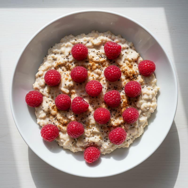 Overnight Oats with Berries and Chia