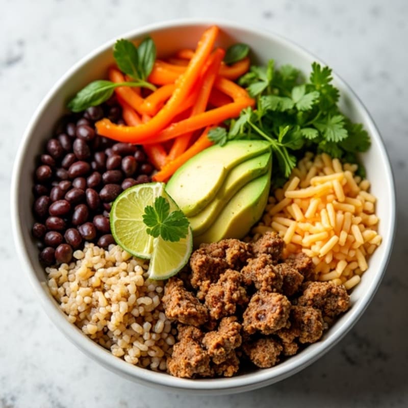 Cilantro-Lime Seasoned Turkey Taco Bowl