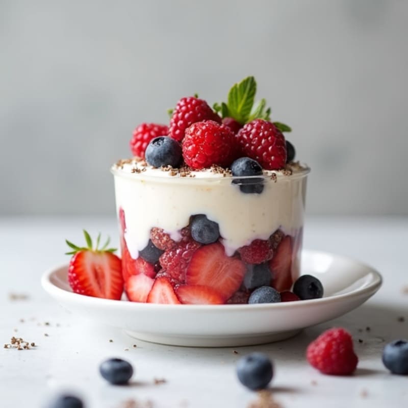 Cottage Cheese and Berry Protein Parfait