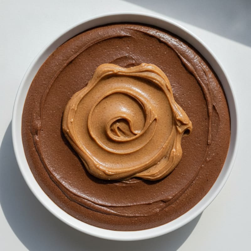 Creamy Chocolate Protein Pudding with Almond Butter