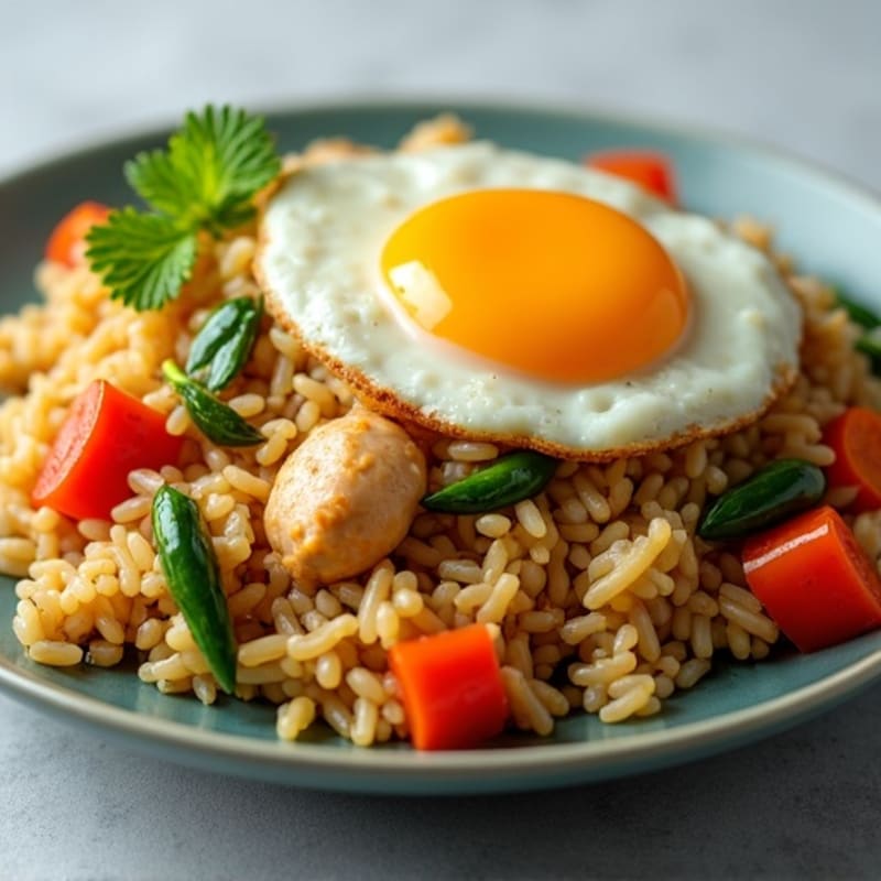Healthy Chicken and Veggie Fried Rice