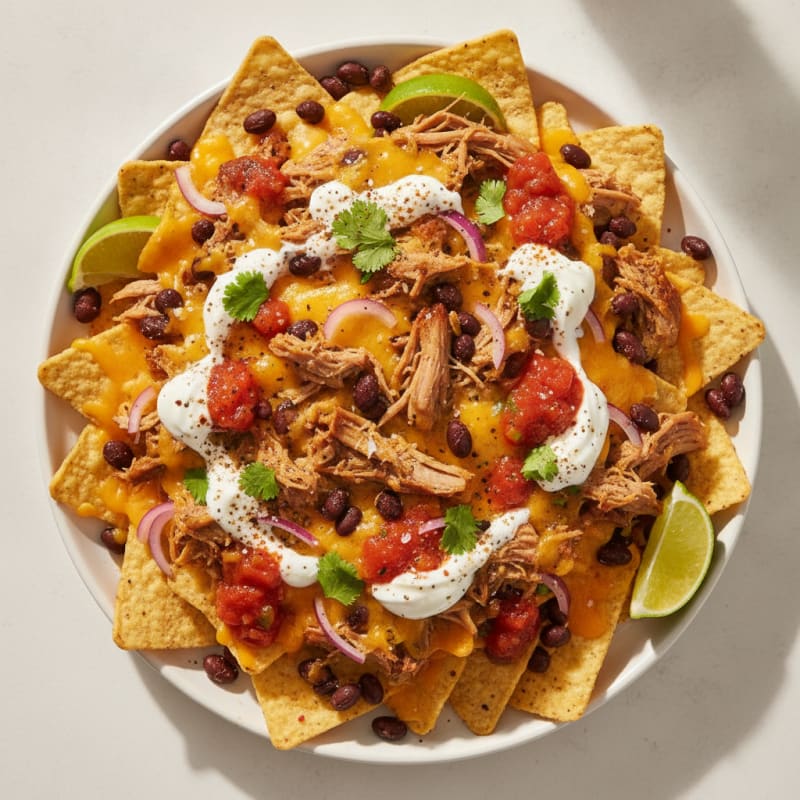 Slow-Cooked Pulled Pork Nachos