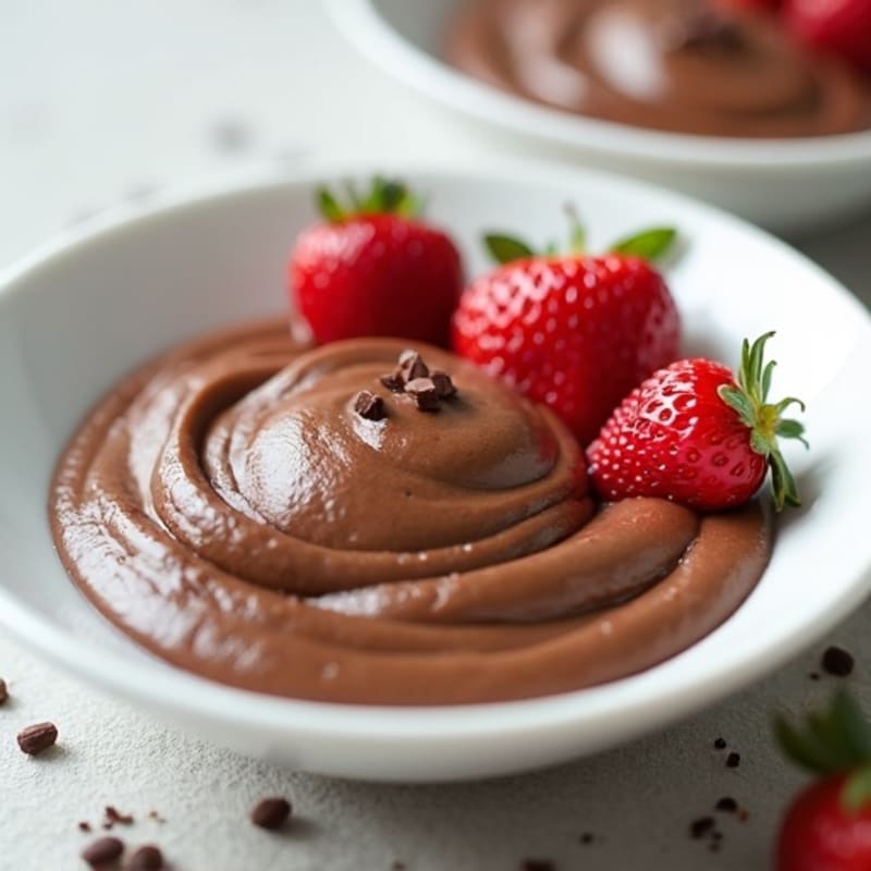 Silky Chocolate Protein Pudding with Greek Yogurt