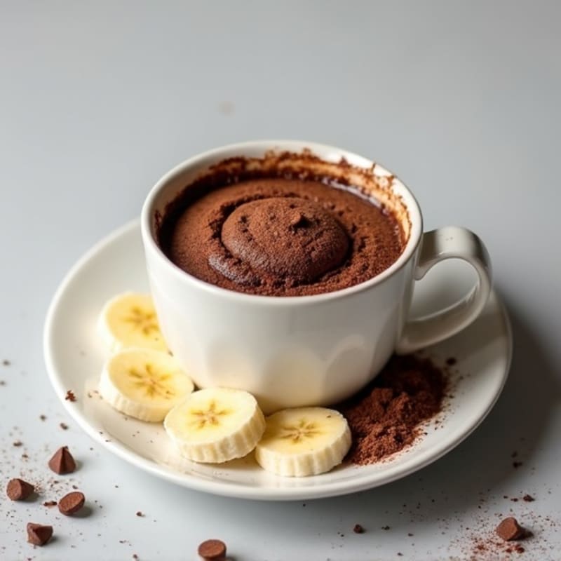 Healthy Fluffy Chocolate Protein Mug Cake