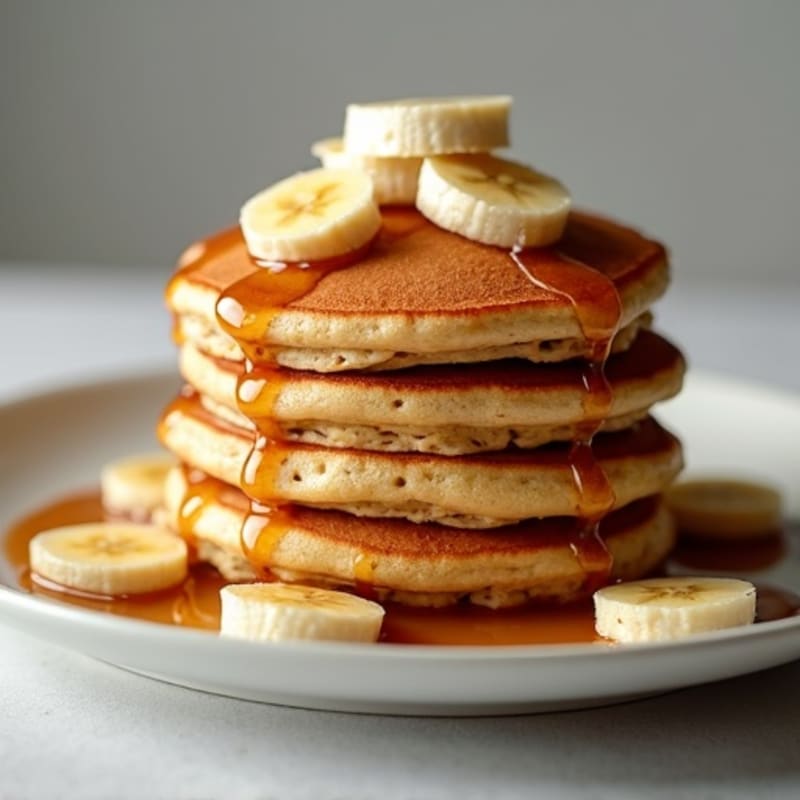 Protein-Packed Caramelized Banana Oat Pancakes