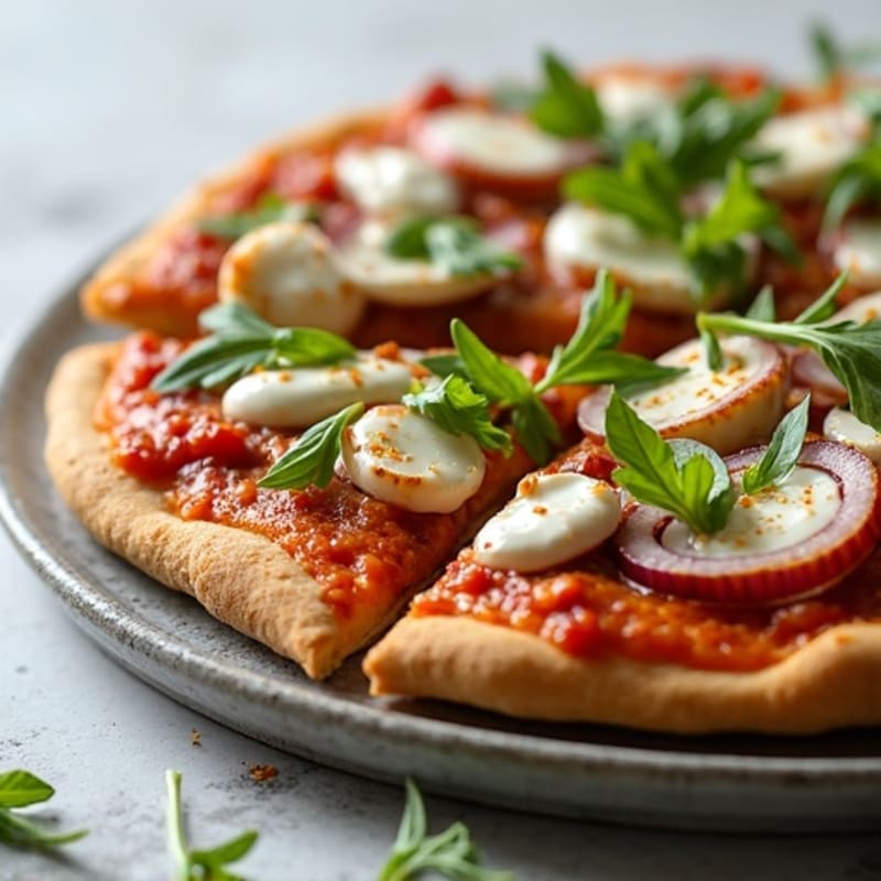 Healthy BBQ Ranch Chicken Pizza