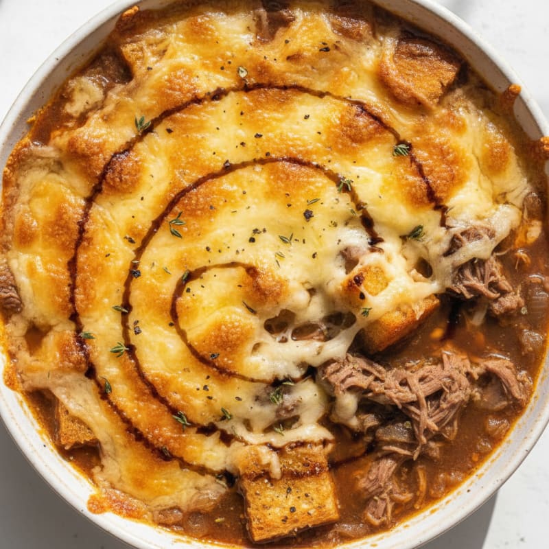 Caramelized Onion and Gruyere Soup
