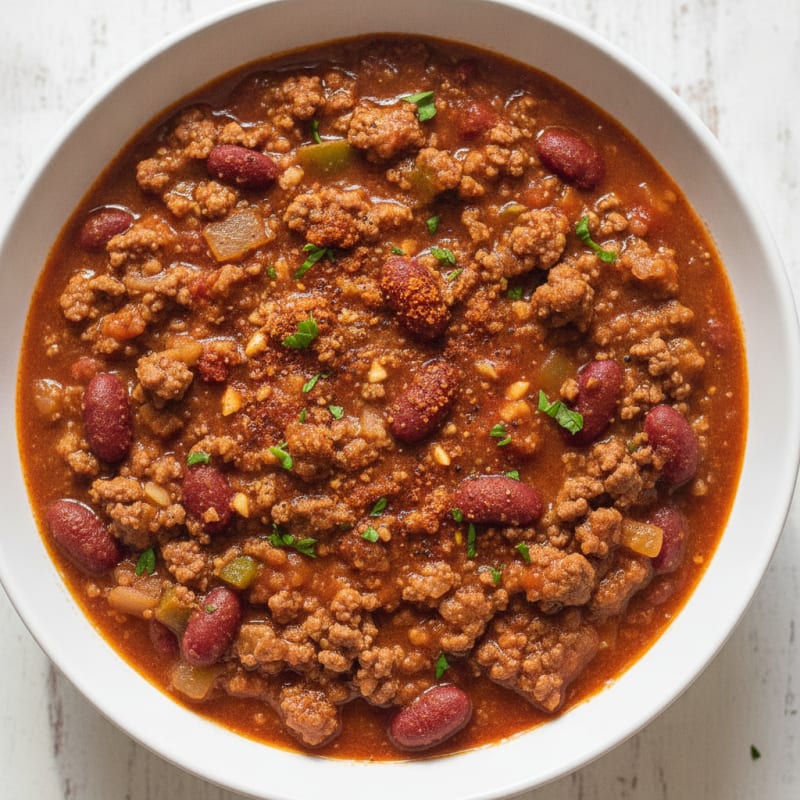 Hearty Slow Cooker Beef Chili