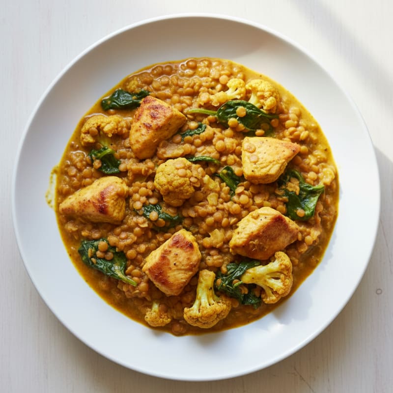 Golden Lentil and Vegetable Curry