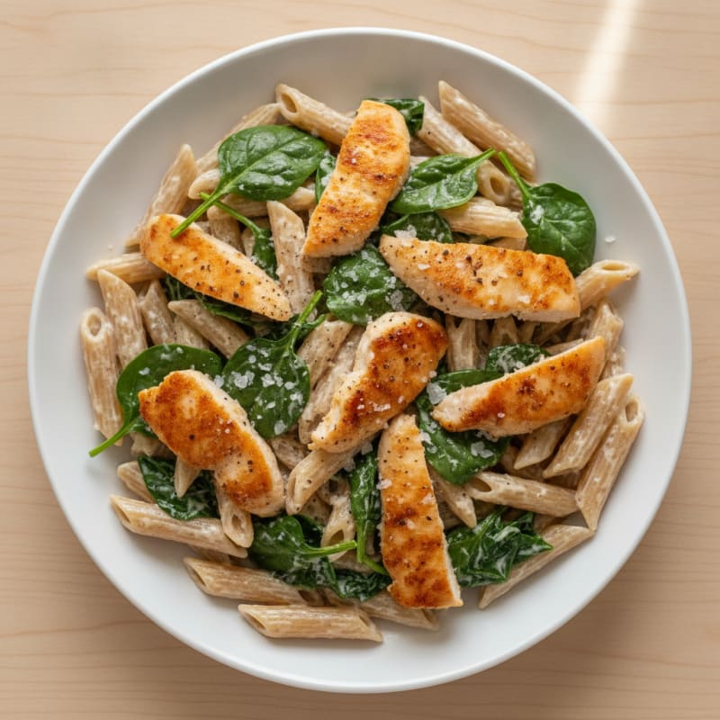 Garlic Parmesan Chicken Alfredo Pasta